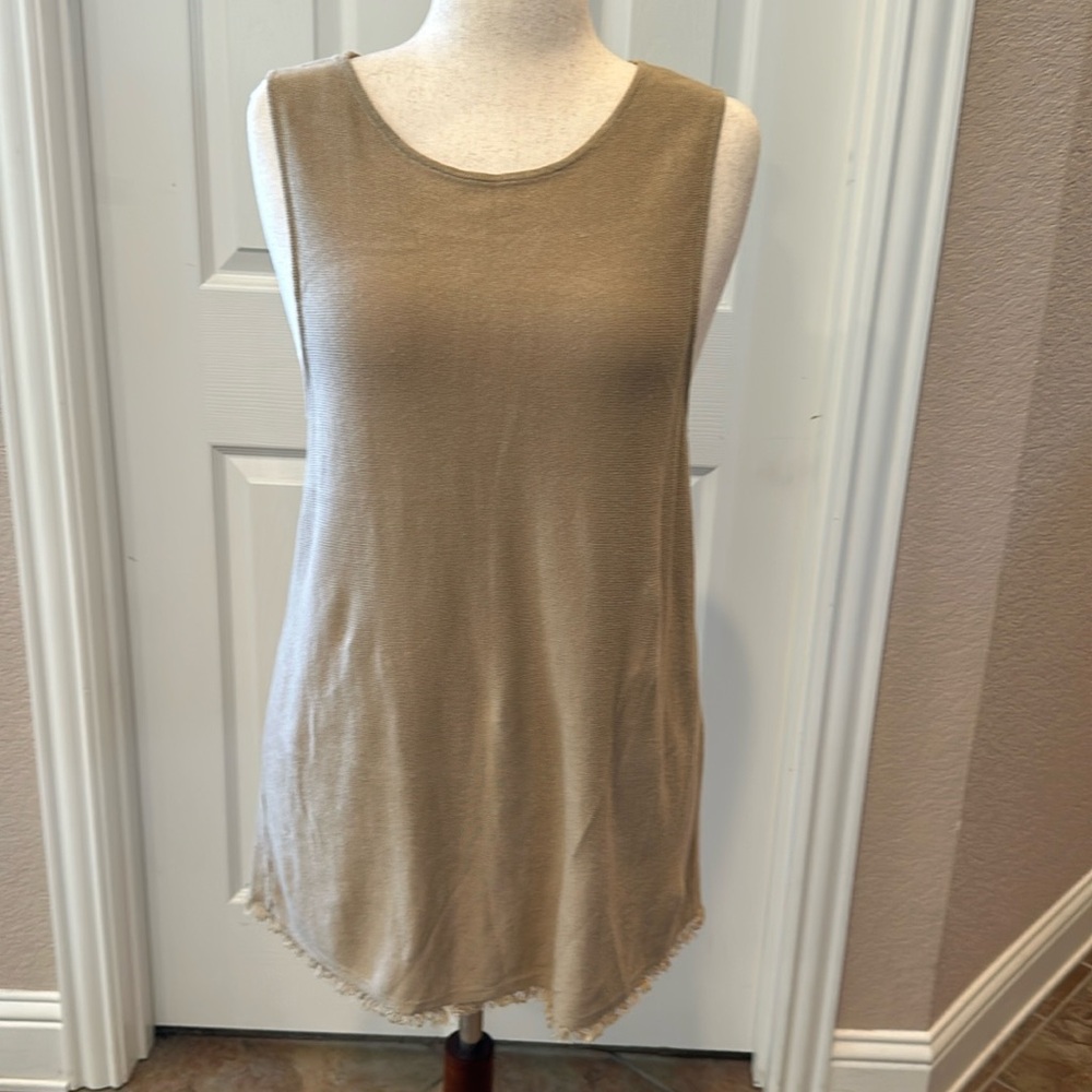 J.Jill Sleeveless Linen Long Shell L